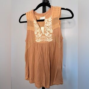 NWT Size Extra Small Lucky Brand Brown Tank